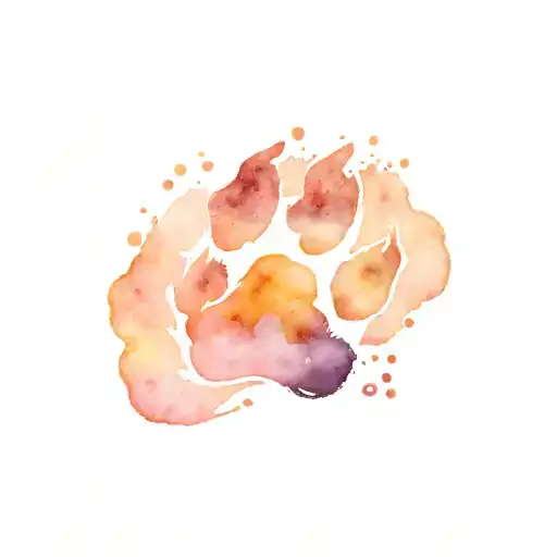 Cat Paw Print Surrounded