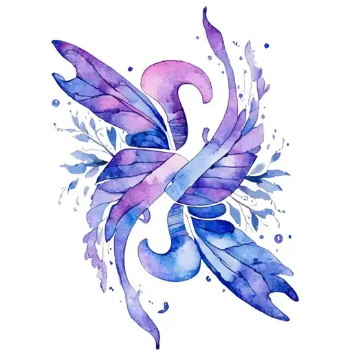 Gemini Zodiac Sign Intertwined