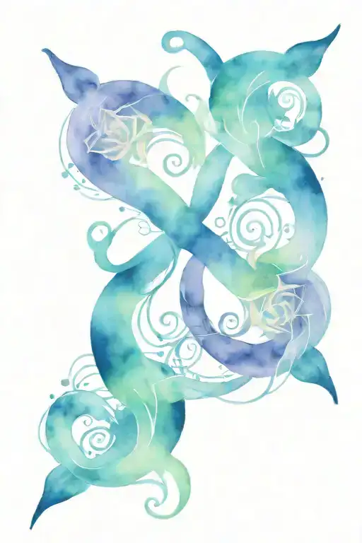 Gemini And Capricorn Paired Tattoo For Girlfriends Who Are Friends