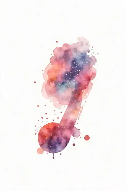 Semi Colon With Universe Background