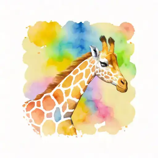 Multi Coloured Giraffe