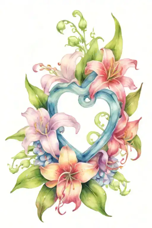 Jonquil Intertwined Hearts Lily Of The Valley