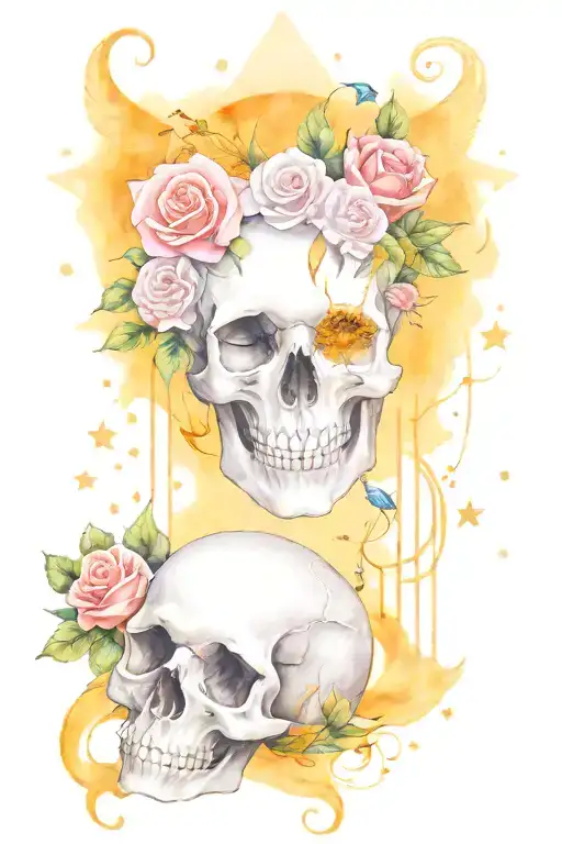 Stars Moon Dreamer Catcher Faries Roses Skull