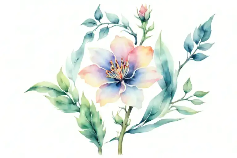 Flowers And Plant Branches