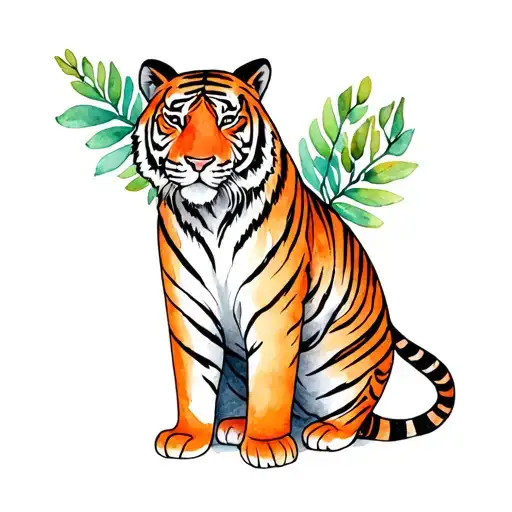 Cards That Go Into The Tiger Peeps Out And Foliage