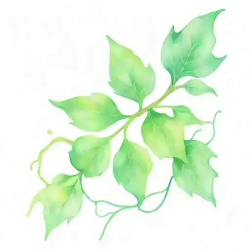 A Climbing Ivy Around A Scar