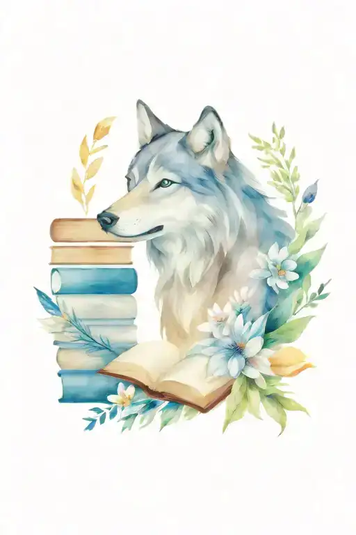 Wolf Flowers And Books