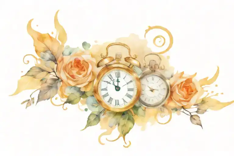 Money And Clock Face