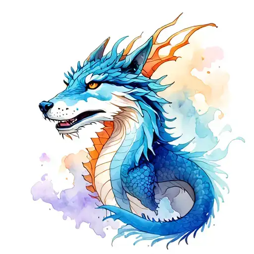 Dragon And Wolf Surrounded