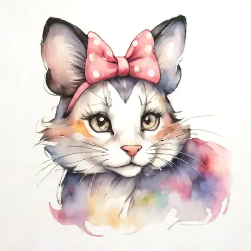 Minnie Mouse With Cat Ears