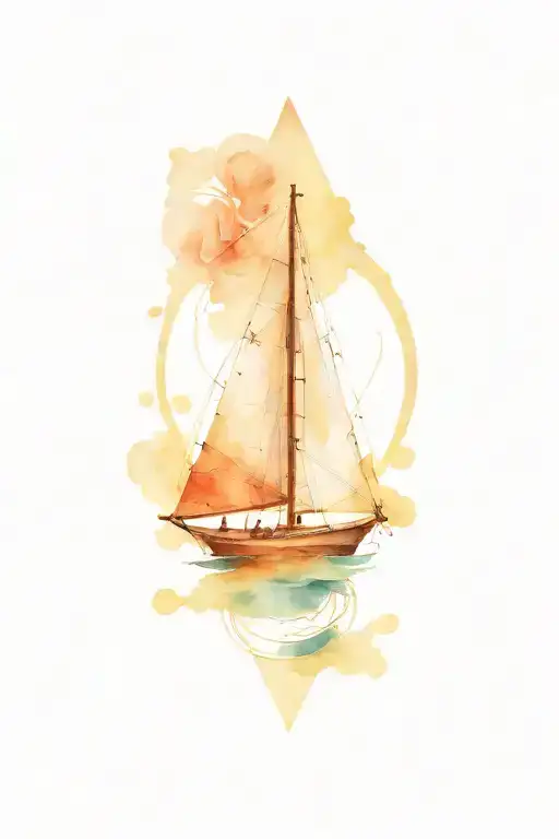 Old Compass Rose Sailboat Lite House