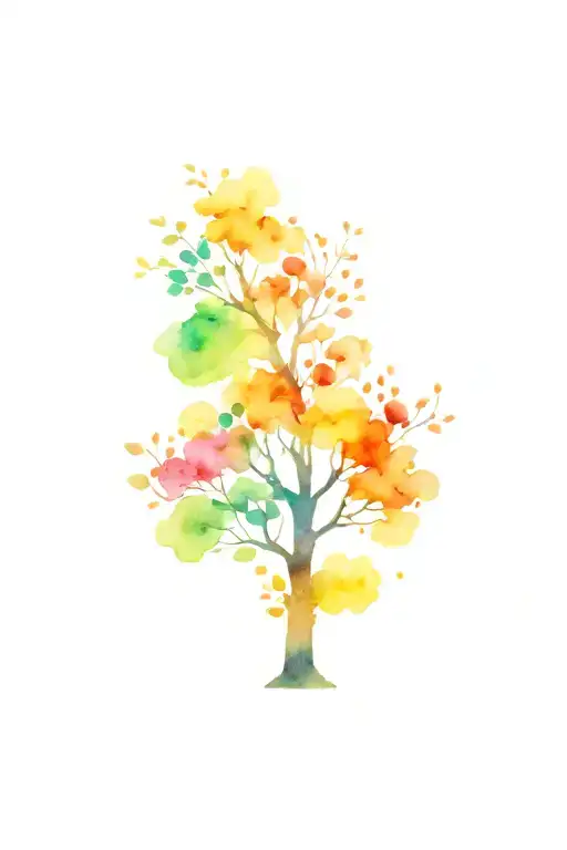 A Tree With Each Branch Representing The Fruits Of The Spirit