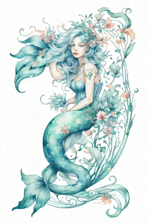 Aquarious Zodiac Tatto Idea