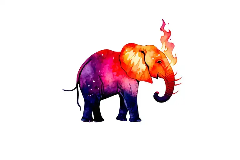 Elephant Fire Night