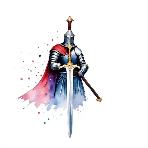 Knight With Medieval Sword