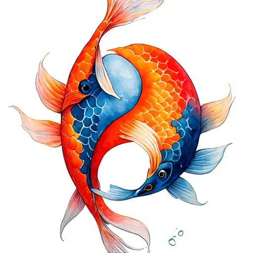 Koi Fish Ying Yang