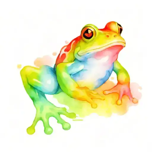 Rainbow Gradient Frog