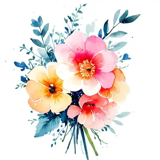 Abstract Flower Bouquet