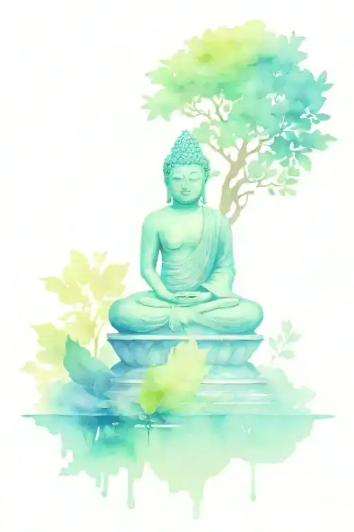 Buddha Temple With Tree