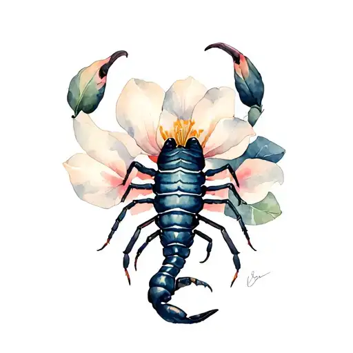 Scorpion Fleur Magnolia Flower