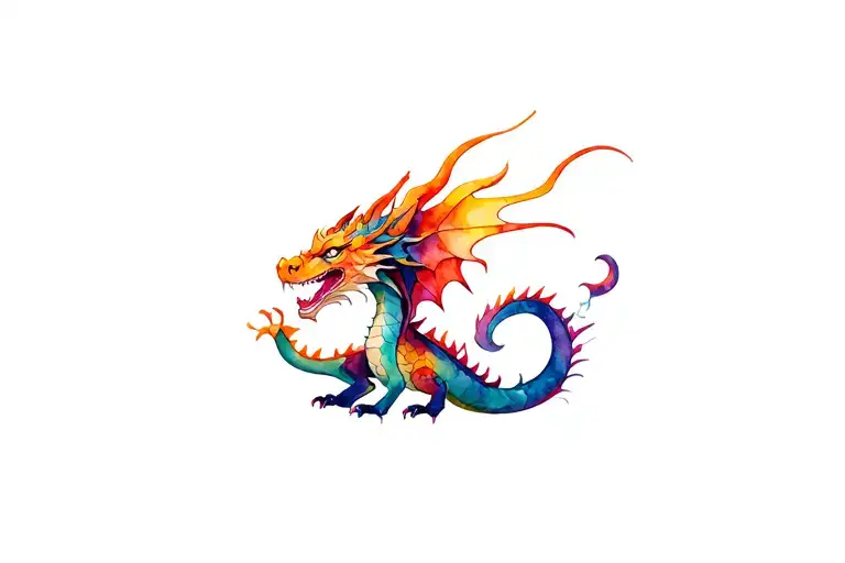 Multi Colored Dragon Wrapping