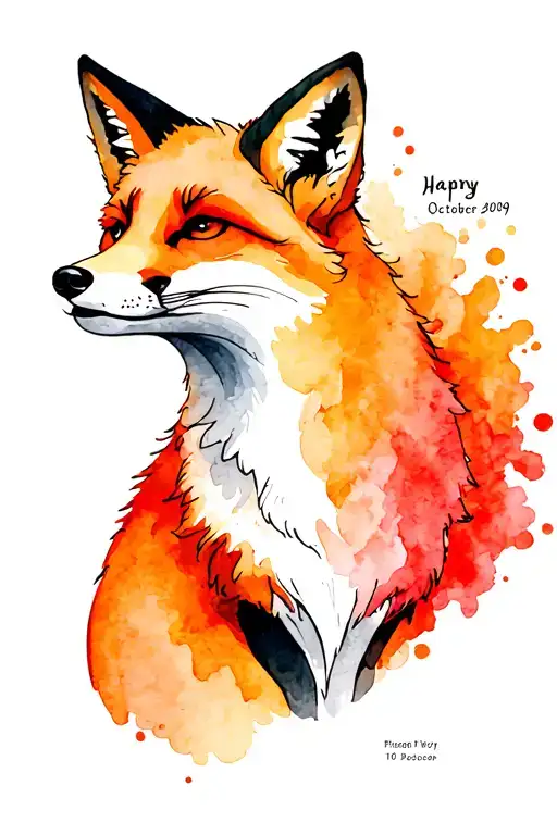 Fox Tattoo Featuring Date 10 October 2009