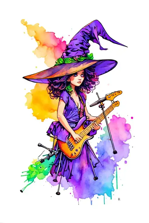 Drums And Bass Neon Green Witch Number Ko2018-e2019-n2021