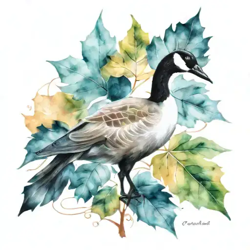 Canada Goose Mapple Leaf