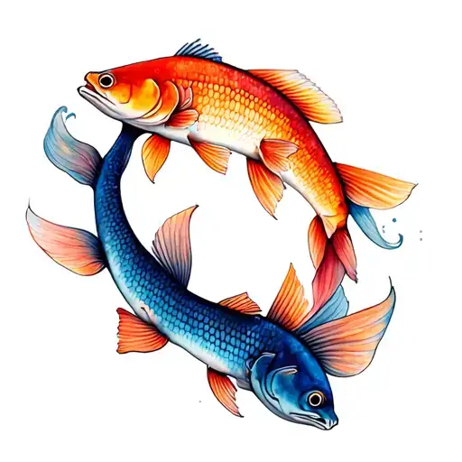 Fish Tattoos For Couples