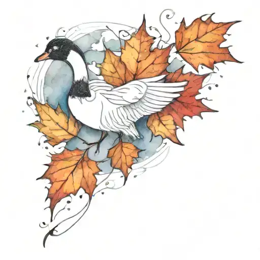 Canada Goose Mapple Leaf