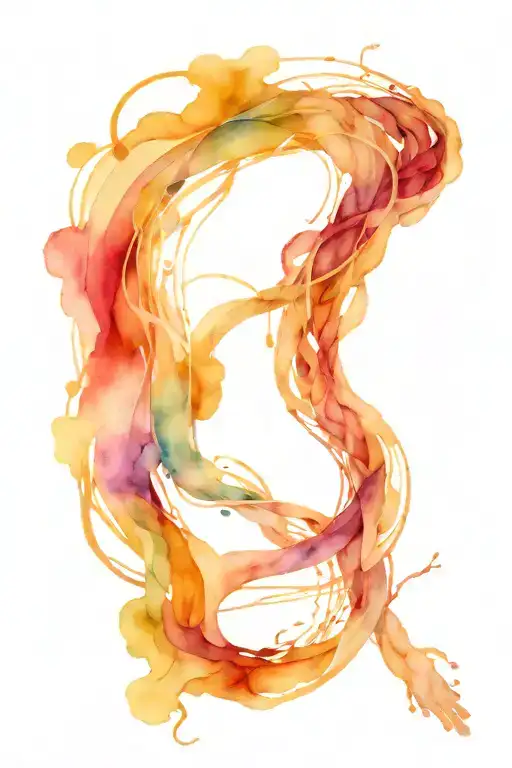 Abstract Representation Of The Flow And Movement Of Running