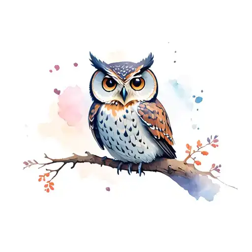 Owl In The Right Twin Of