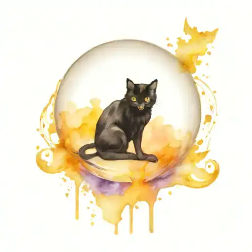 Black Cat Crystal Ball