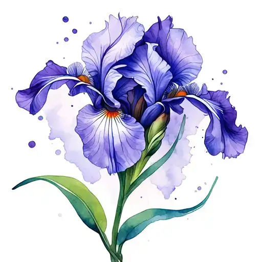 Violet Iris Pisces Sign