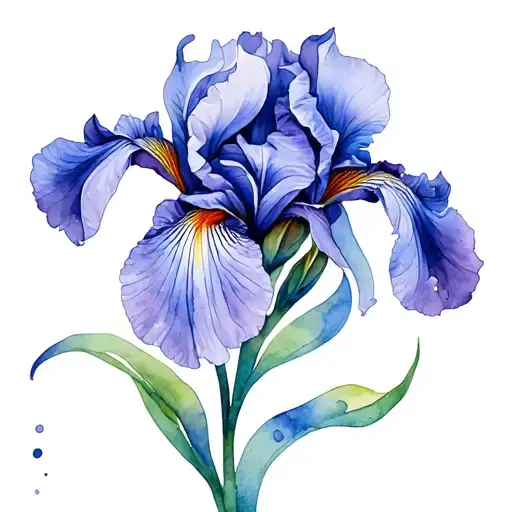 Iris Pisces Sign Intertwined