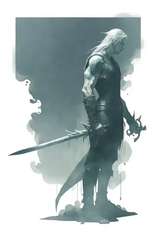 Dark Fantasy Fighter Standing Dungeons