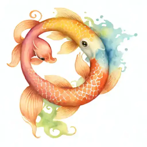 Yin And Yang Koi Fish