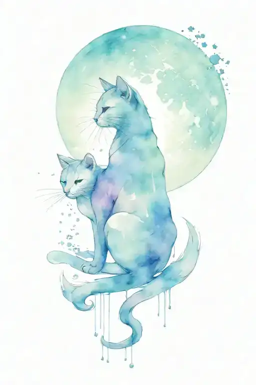 Moon And Cat