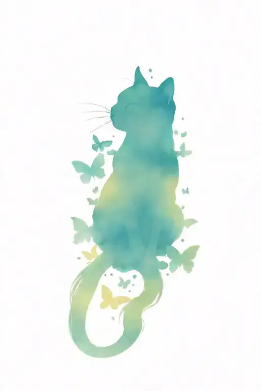 Cat Moon Butterflies