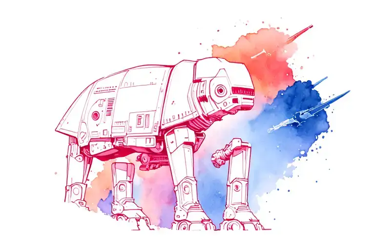 Star Wars At At In The Background