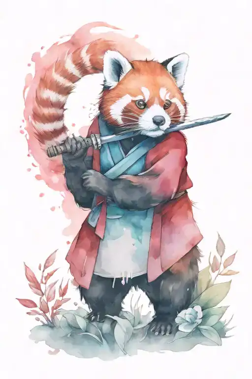 Samurai Red Panda
