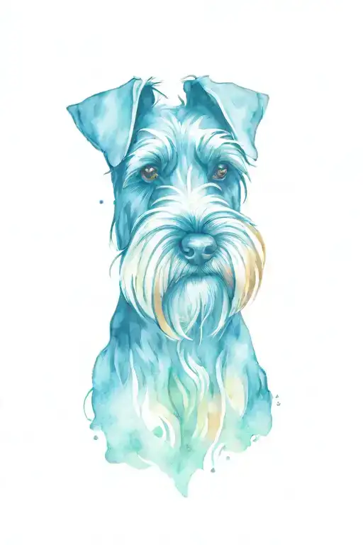 Face Of Schnauzer Dog