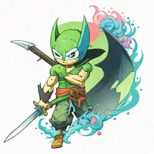 Zoro One Piece Et Stitch Batman Theme