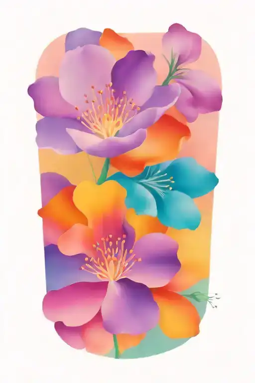 Delicate Flower Intertwined