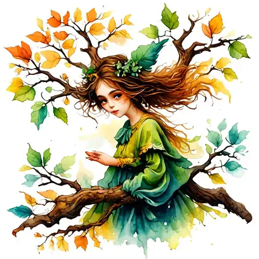 Duende And Tree Branches