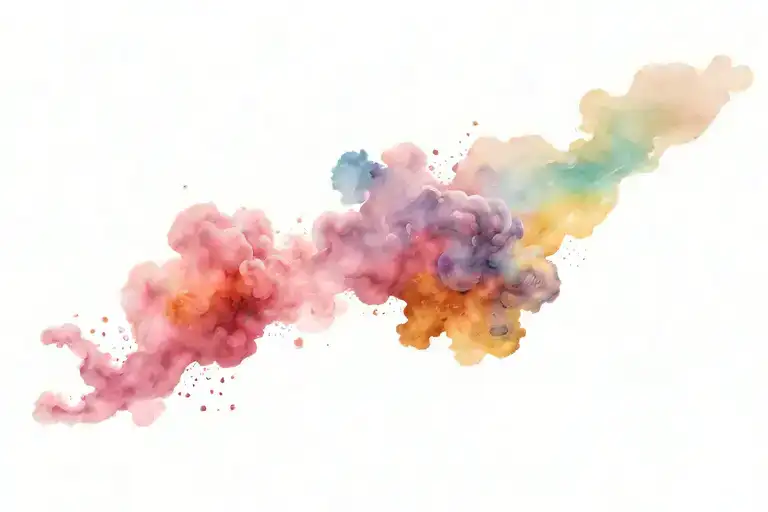 White Background And A Nebula