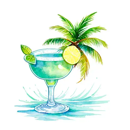 Margarita Palm Tree Ocean