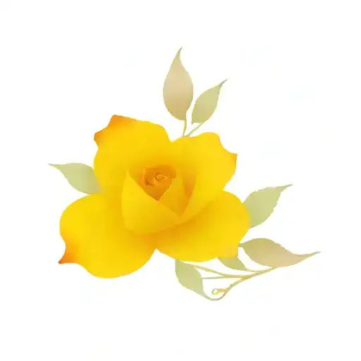 Ruby Stone With A Rose Intertwined