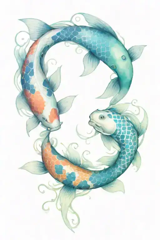 Koi Fish Yin Yang