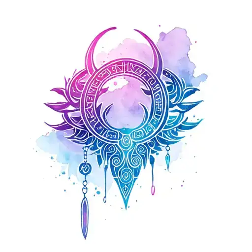 Unalome Bracelet With Taurus Zodiac Sign Colorful